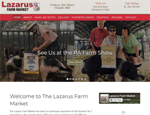 Tablet Screenshot of lazarusfarm.com